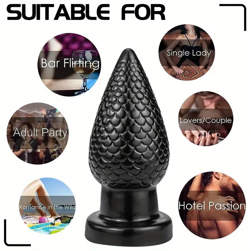 Dragon Scale Pinecone Posterior Anal Plug For Males Females