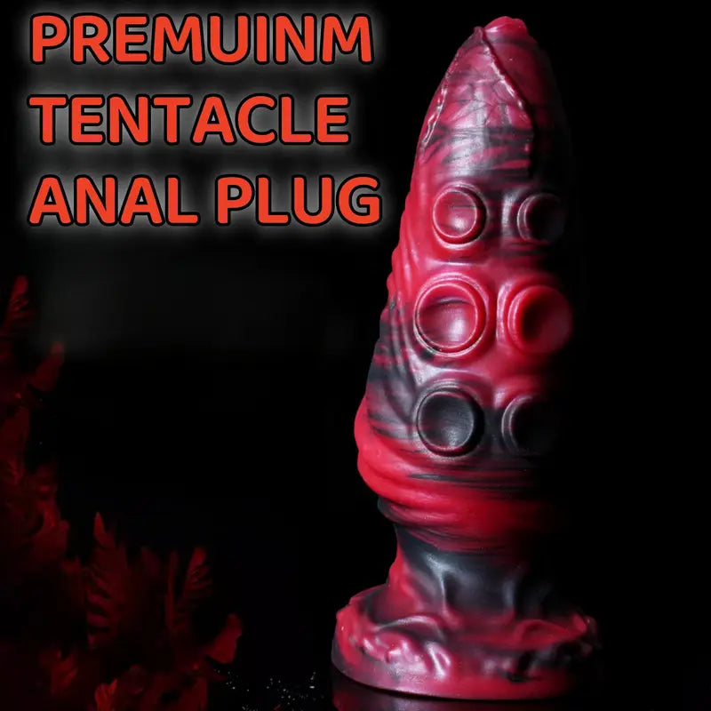 Unisex Soft Silicone Anal Plug With Suction Cup Anus Dilator Massager