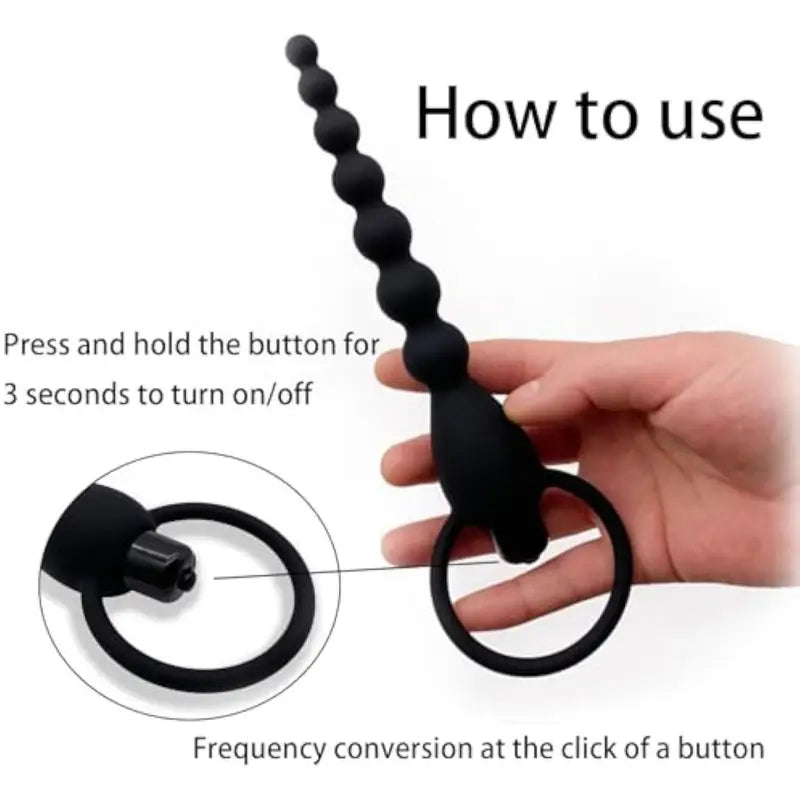 Vibrating Anal Beads Anal Plug Vibrator Vibration Mode Prostate Massager
