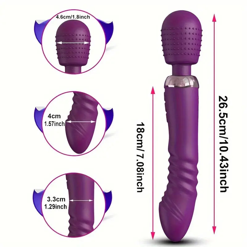 Dual Motor Thrusting Sex Toy Anal Plugs Anal Toy Vibrating Butt Plug