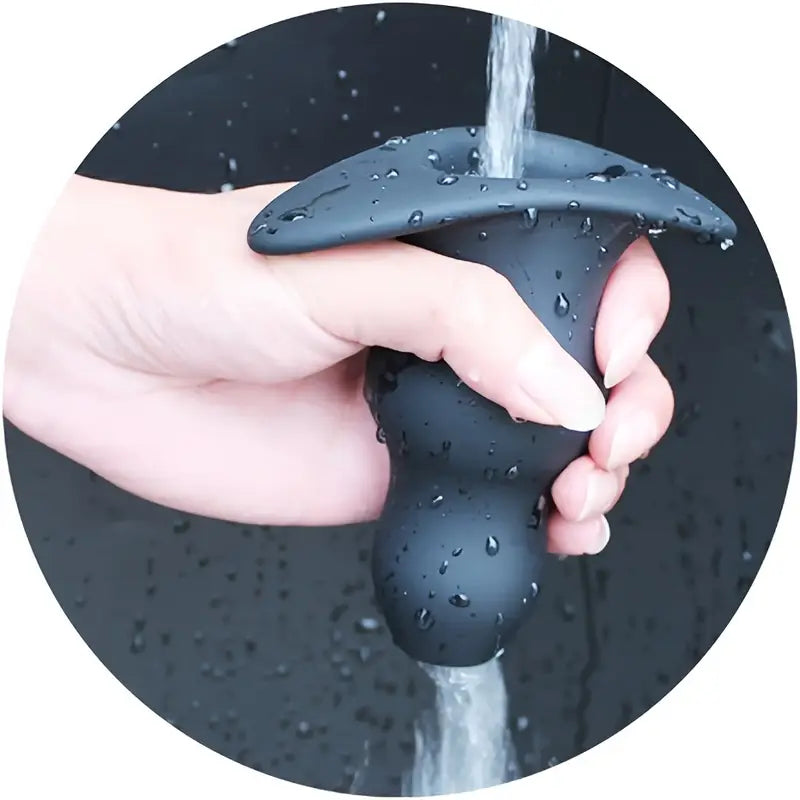 Silicone Anal Plug Dilator Toy Hollow Peep Design Narrow Flared Base