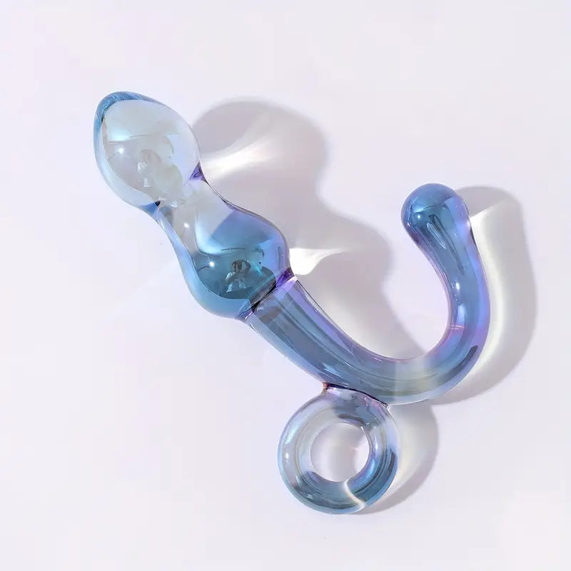 Anal Probe Manual Adult Pleasure Massager Transparent Glass Butt Plug