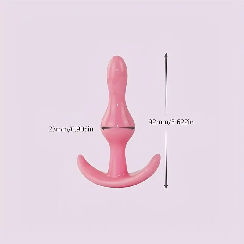 2 Bead Silicone Anal Plug With Anal Beads For Anal Love Sex Toy
