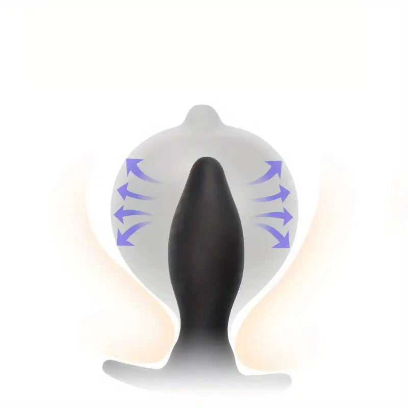 Silicone Inflatable Anal Plug Anal Enema Cleaner Anal Dilator Sex Toy