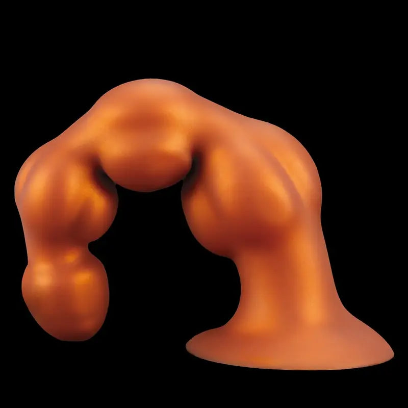 Liquid Silicone Muscle Bead Long Thick Butt Plug For G-Spot Sex