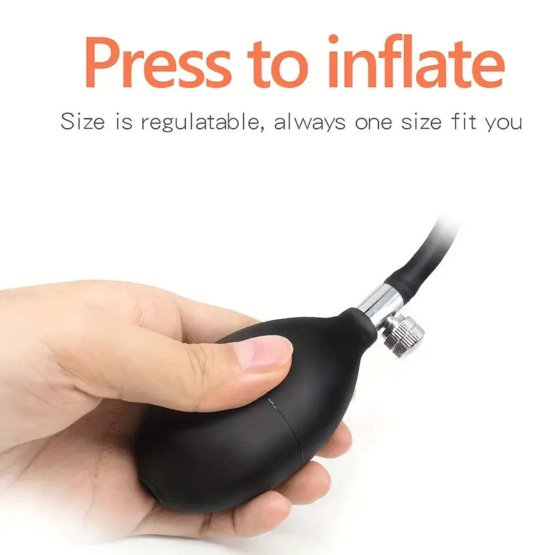 Inflatable Anal Plug Silicone Anal Beads Separate Pump Sex Toy For Men