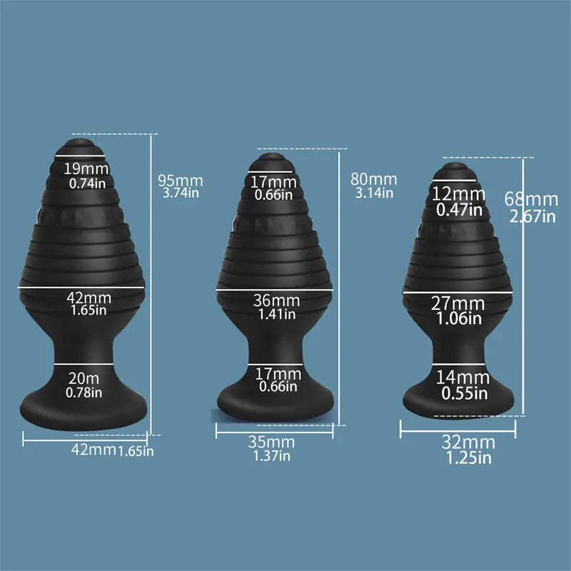 Erotic Masturbation Rear Anal Plug Black Female Anal Sex Toy