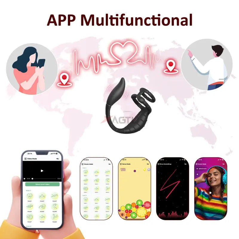 Vibrating Cock Ring Vibrator Anal Vibrator With Bullet Prostate Massager