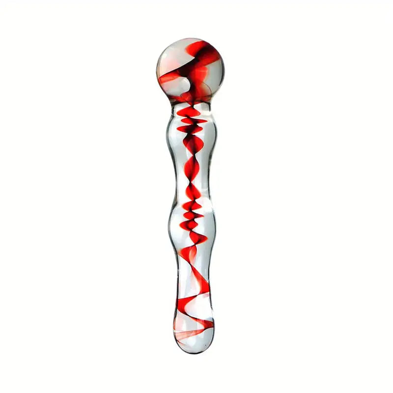 Women Wand Massager Glass Butt Plug G-spot Stimulator Anal Toy