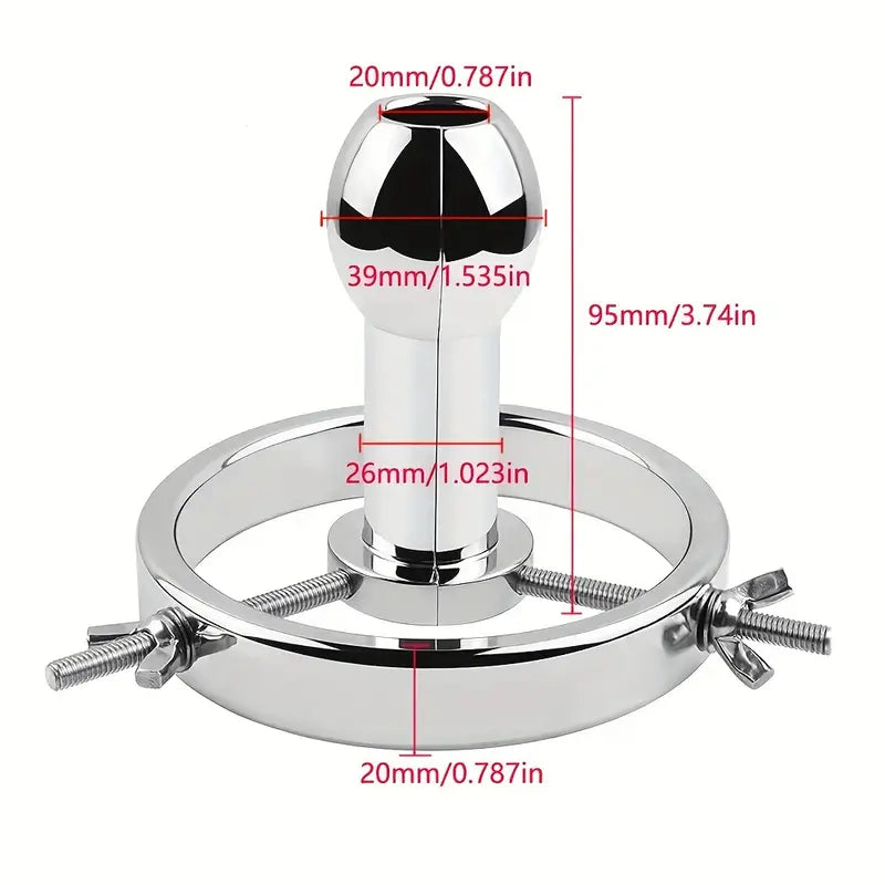 Adjustable Metal Anal Plug Buttock Stretcher Set for Men And Women