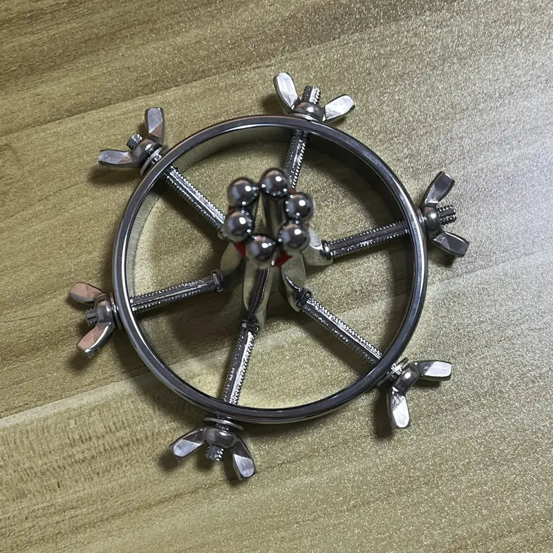 Stainless Steel Anal Dilator With Golden Plug Anal Dilator For Men