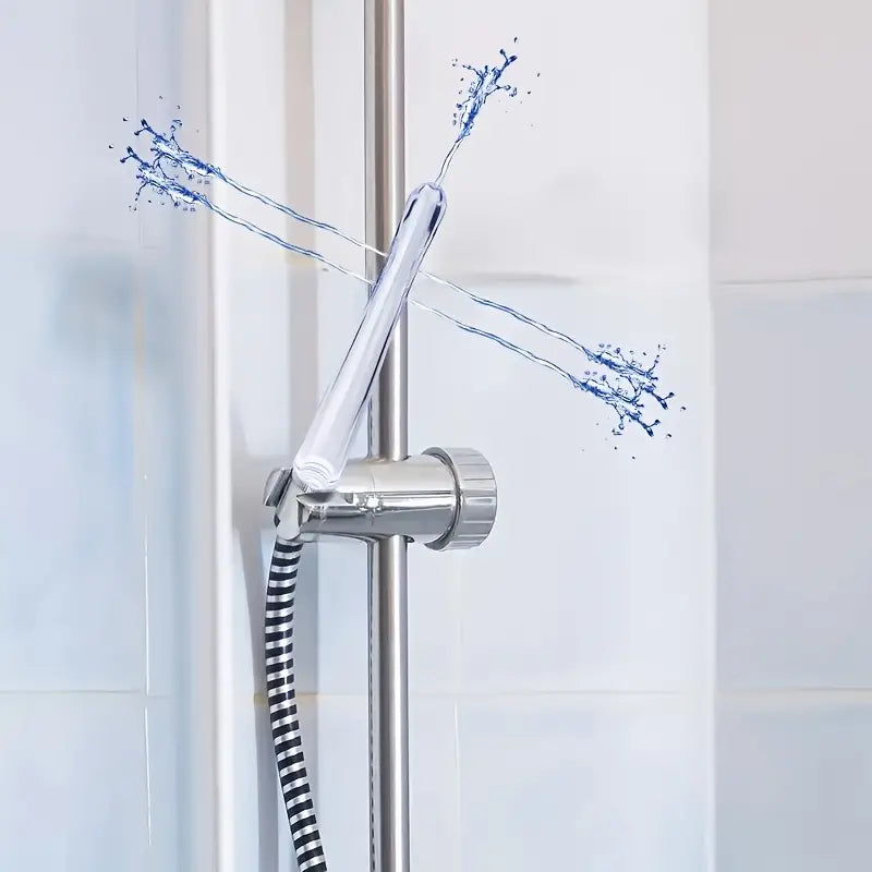 7-Hole Handheld Showerhead Enema Douche Transparent Floor Mount Design