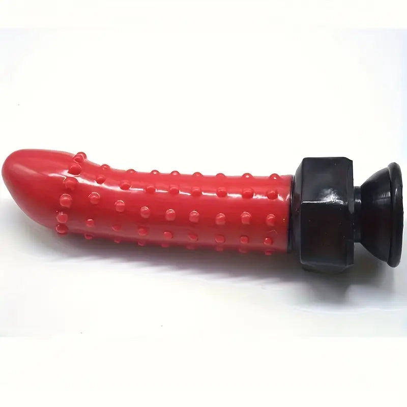 8.66in Silicone Dildo Spiked Anal Plug Anal Dilator Manual Massage Device