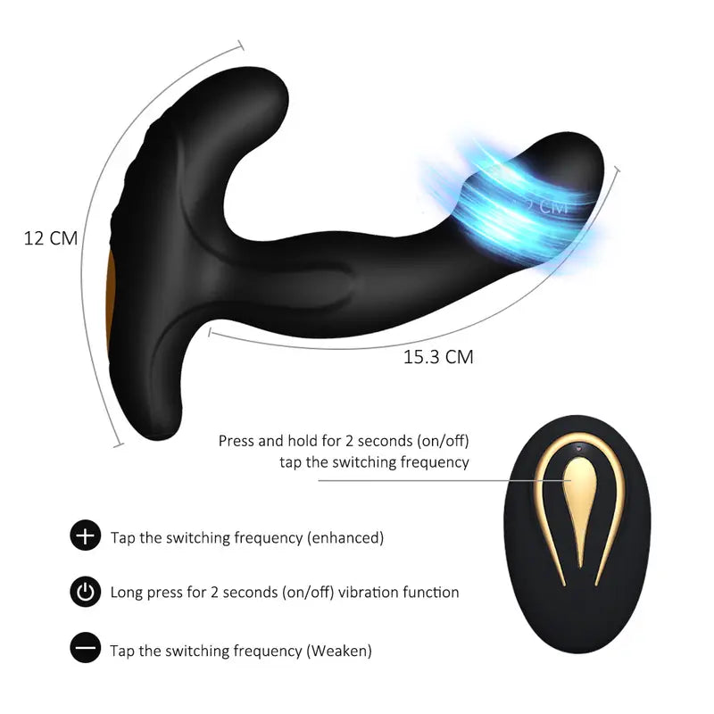 Thrusting Vibrating Butt Plug Anal Vibrator Sex Toy For Women Dildo