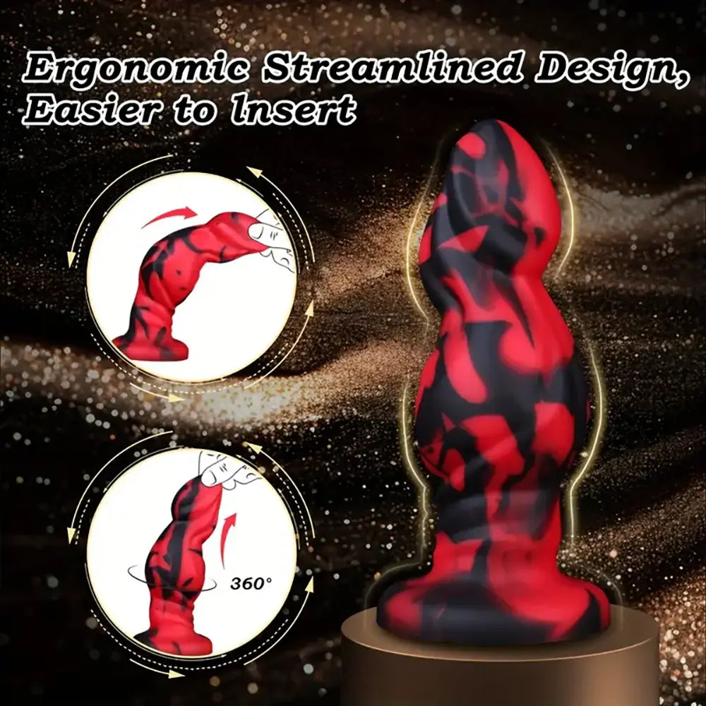 Silicone Anal Plug with Suction Cup Large Dildo Butt Plug For Beginners