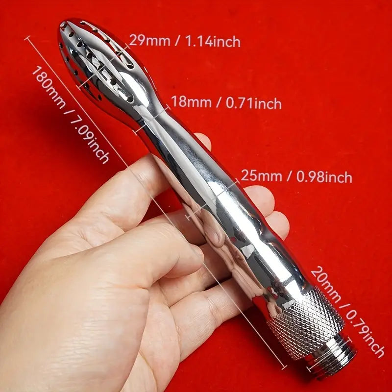 48 Holes Aluminum Enema Shower Nozzle Cleaner Rinse Vaginal Cleaning