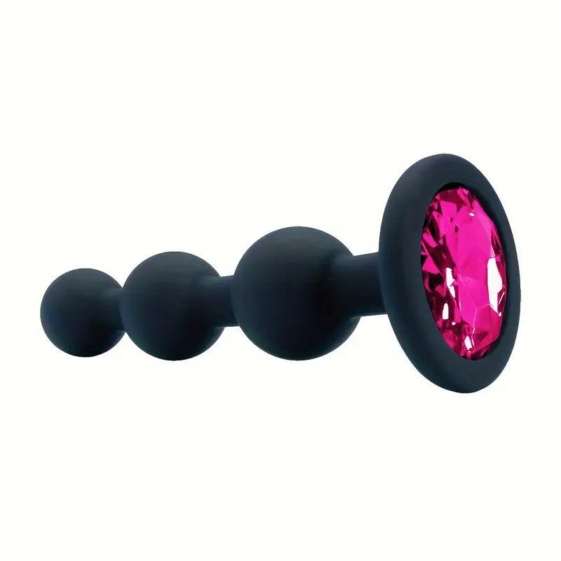 Wear 3 Balls Anal Plug G-Spot Toy Pulling Beads Anal Sex Toy