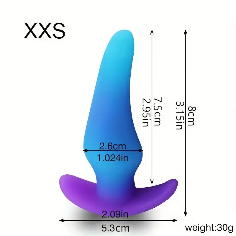 Cute Fantasy Silicone Butt Plug Multi-Size Silicone Butt Plug Training Set