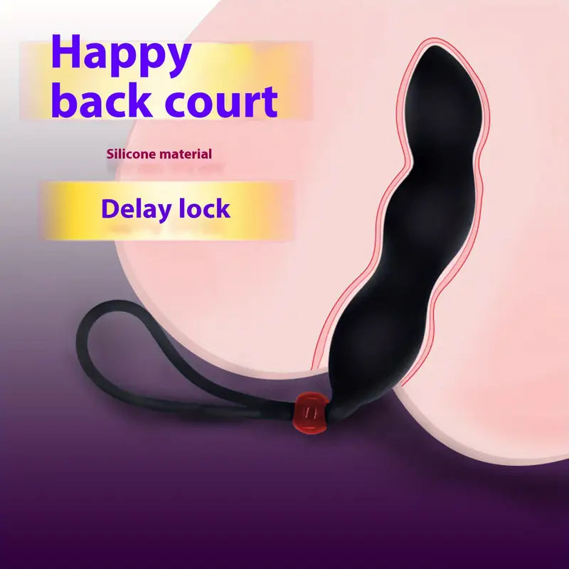 Unique Shaped Silicone Butt Plug BDSM Games Flirting With Cock Ring