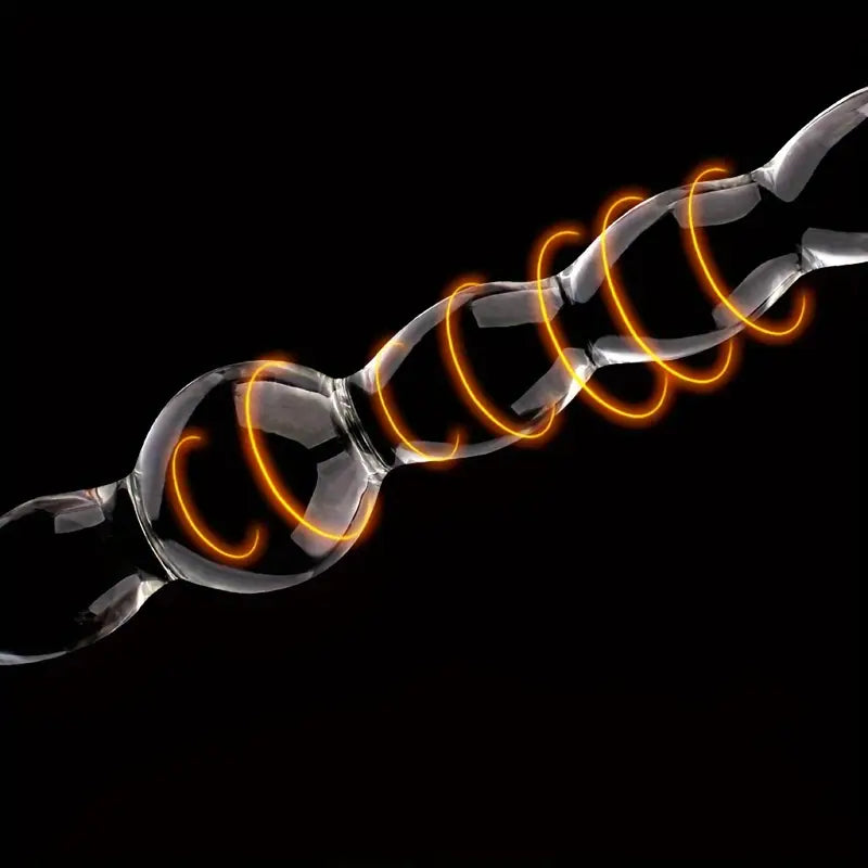Glass Crystal Anal Probe Expander Adult Male Fun Anal Sex Toy