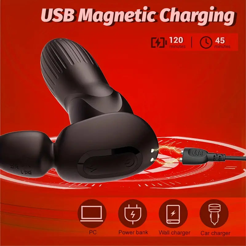 3 Insertion Dilation 9 Vibration Modes Vibrating Anal Plug Vibrator