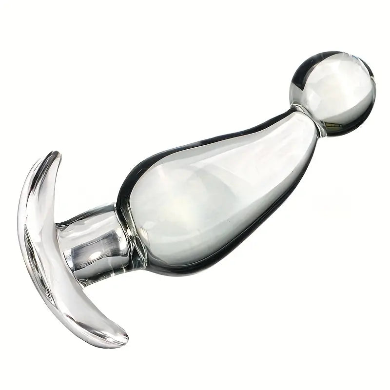Transparent Glass Anal Plug Stimulating Training Adult Anal Sex Toy