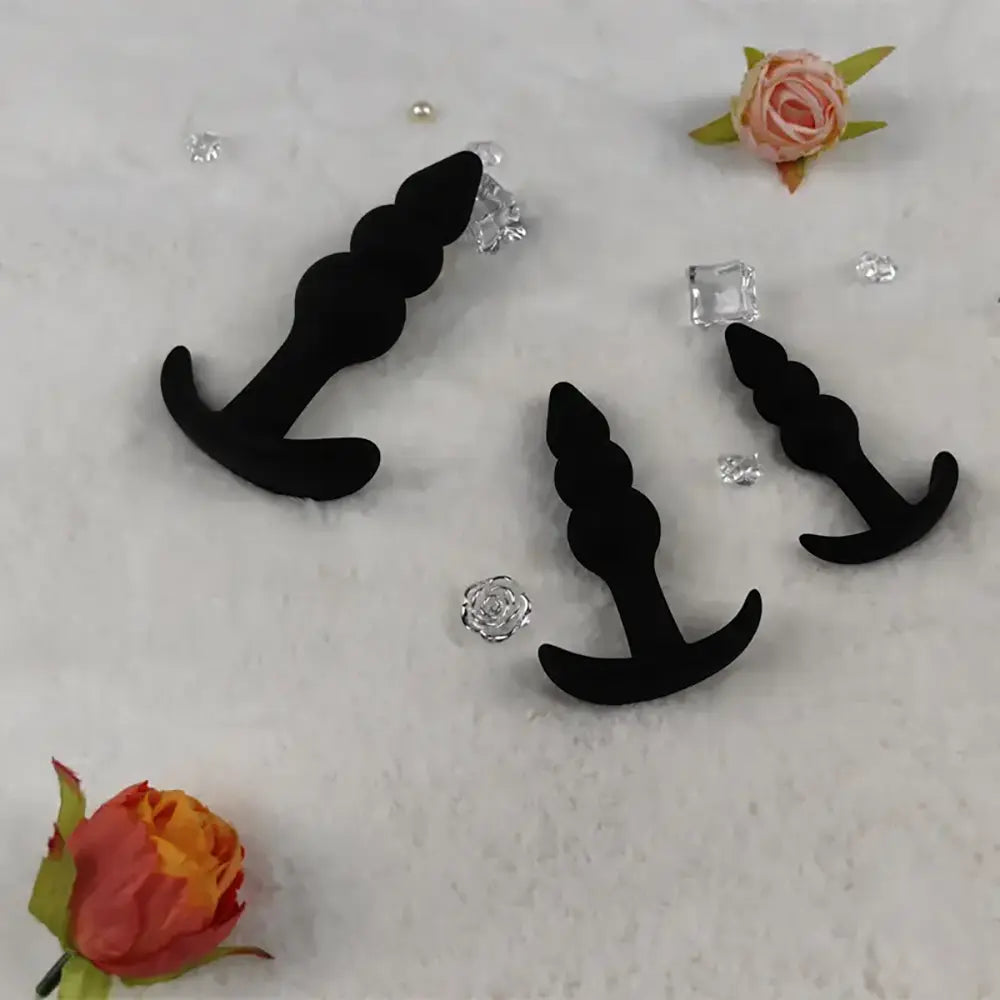 Silicone Arc-Shaped Bead Anal Plug Portable Dual-Use For Men Women