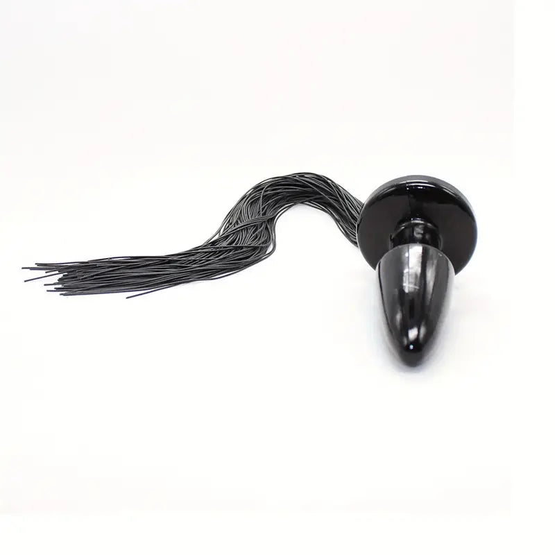 Horse Tail Butt Plug Mushroom Shaped Stopper Sex Toy For Adult Games