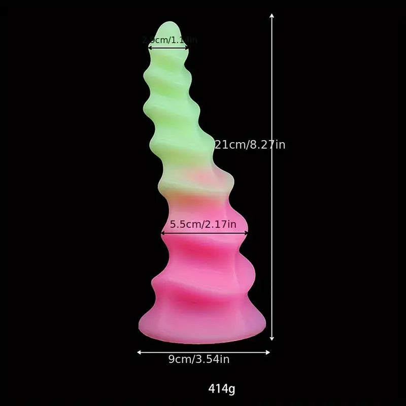 GlowMax Silicone Butt Plug Multi-Color Anal Dildo Prostate Massager