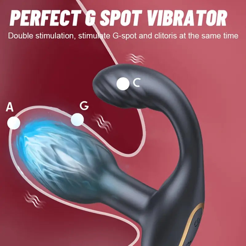 Anal Vibrating Plug 10 Modes Vibrating 10 Twisting Prostate Stimulator