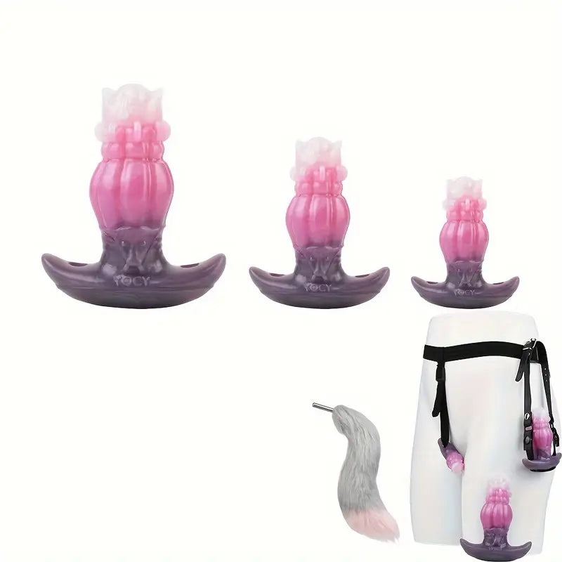 Colorful Mini Anal Plug S/M/L 3 Sizes Silicone Dildo Wearable Anal Plug