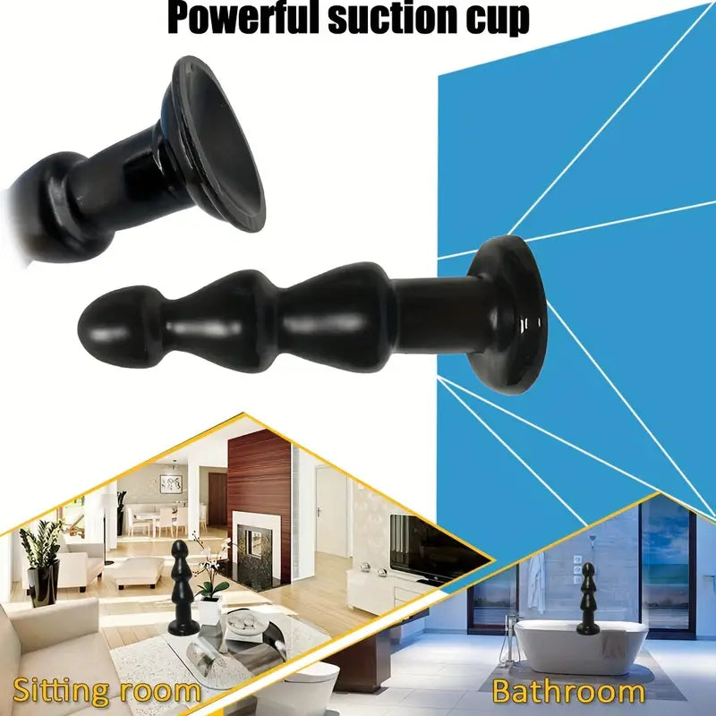 3 Balls Dildo Strong Suction Cup Hands-Free Play Realistic Soft Adult Sex Toy