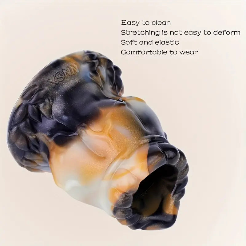 Soft Silicone Colorful Special-Shaped Hollow Peek Anal Plug For Games