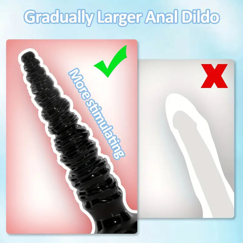 Anal Plug Sex Toy Anal Beads Long Big Black Sex Toy For Anus Exploration