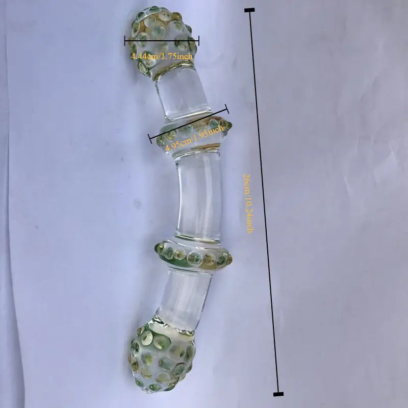 Glass Transparent Crystal Anal Plug Masturbator Anal Dilator Sex Toy