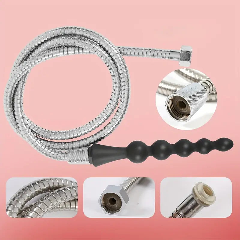 5 Beads Silicone Enema Irrigator Anal Bead Anal Plug Anal Cleaner