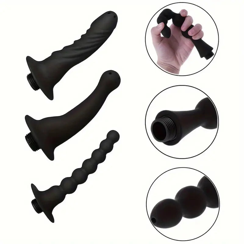 Douche Nozzle Vaginal Cleansing Shower Head Anus Clean Enema Cleaner