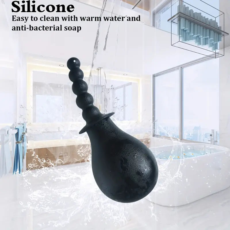Enema Anal Toy Silicone Bottle Colon Cleanse Detox Connecting Shower