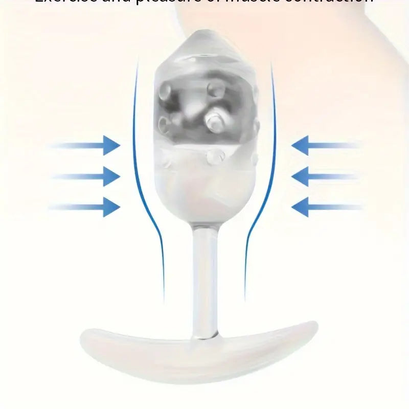 Transparent Gravity Anal Plug Toy For Stimulation Massager Pleasure