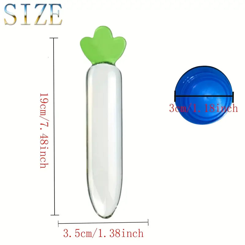 Glass Anal Butt Plug Crystal Butt Plug VegetableFruit Shape Crystal Dildo