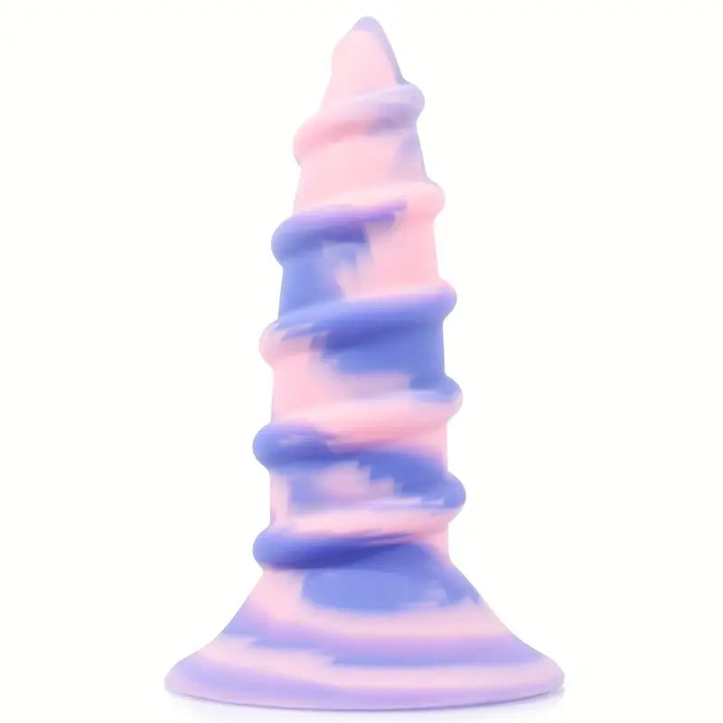 Giant Screw-Shaped Large Soft Skin-Friendly Silicone Butt Plug