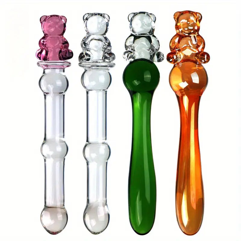 Glass Anal Plug Anal Beads Cute Clear Butt Plug Crystal Dildo For G-spot