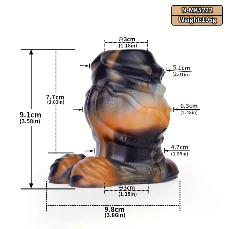 Soft Silicone Colorful Special-Shaped Hollow Peek Anal Plug For Games