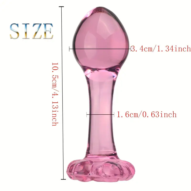 Glass Anal Plug Mini Crystal Ball Butt Sex Pleasure Wand Adult Sex Toy