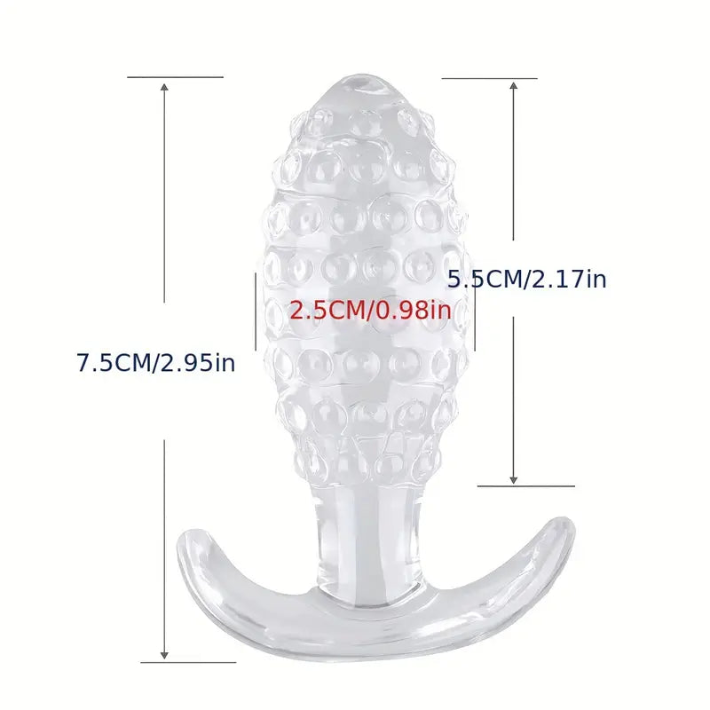 Transparent Butt Plug Anal Plug Dildo For Outing Prostate Stimulation