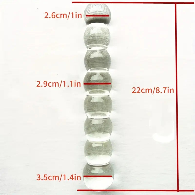 Premium Glass Dildo Anal Beads Butt Plug For Couples Adult Sex Toy