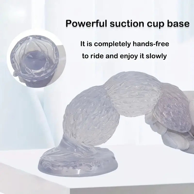 Transparent Color Heterosexual Male Anal Plug Anal Sex Toy