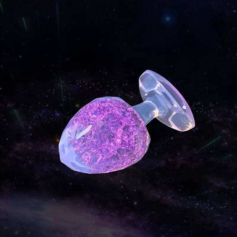High Transparency Diamond Anal Plug Self-Lubricating Anal Sex Toy