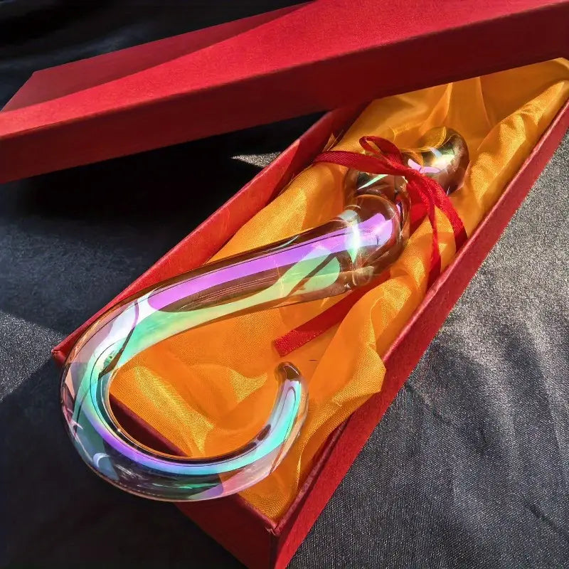7.67 inch Fantasy Crystal Sex Toy Orgasmic Butt Plug Dildo For Adults
