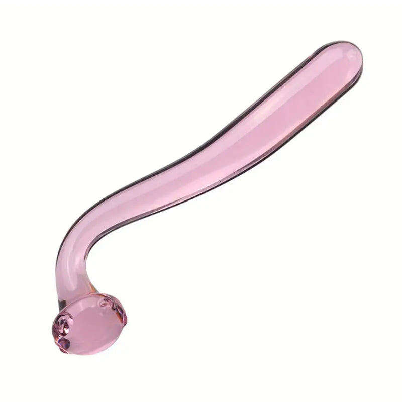 Dual-Ended Glass Wand Massager G-Spot Stimulator Butt Plug